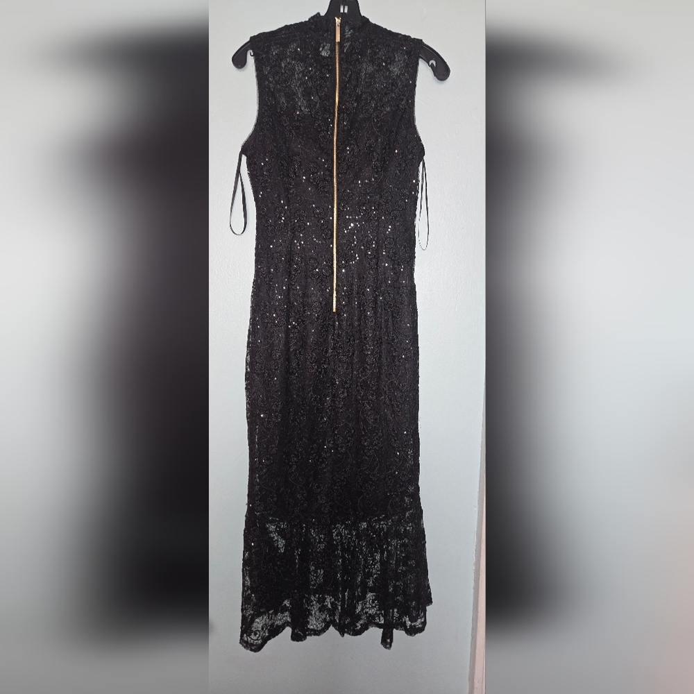 Calvin Klein Elegant Black Lace Dress
